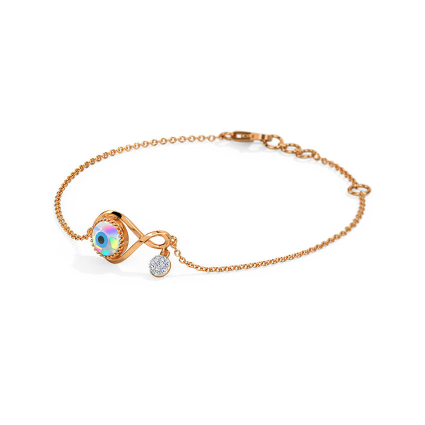 Infinity Evil Eye Chain Bracelet
