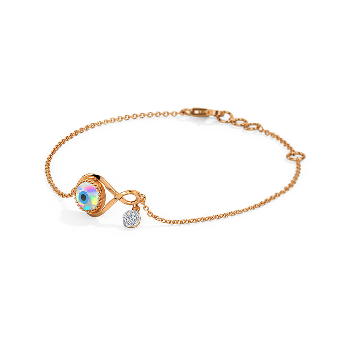 Infinity Evil Eye Chain Bracelet