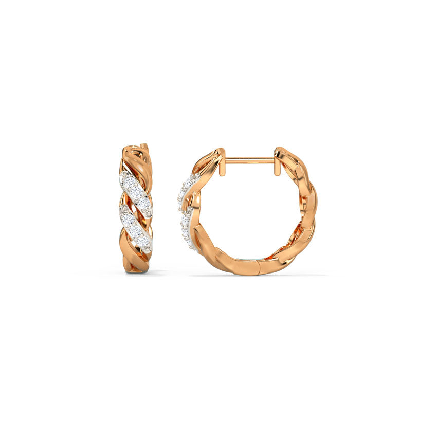 Delaney Twist Hoop Earrings