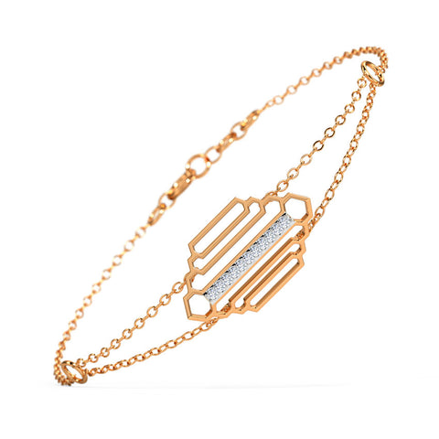 Regal Stepped Diamond Bracelet