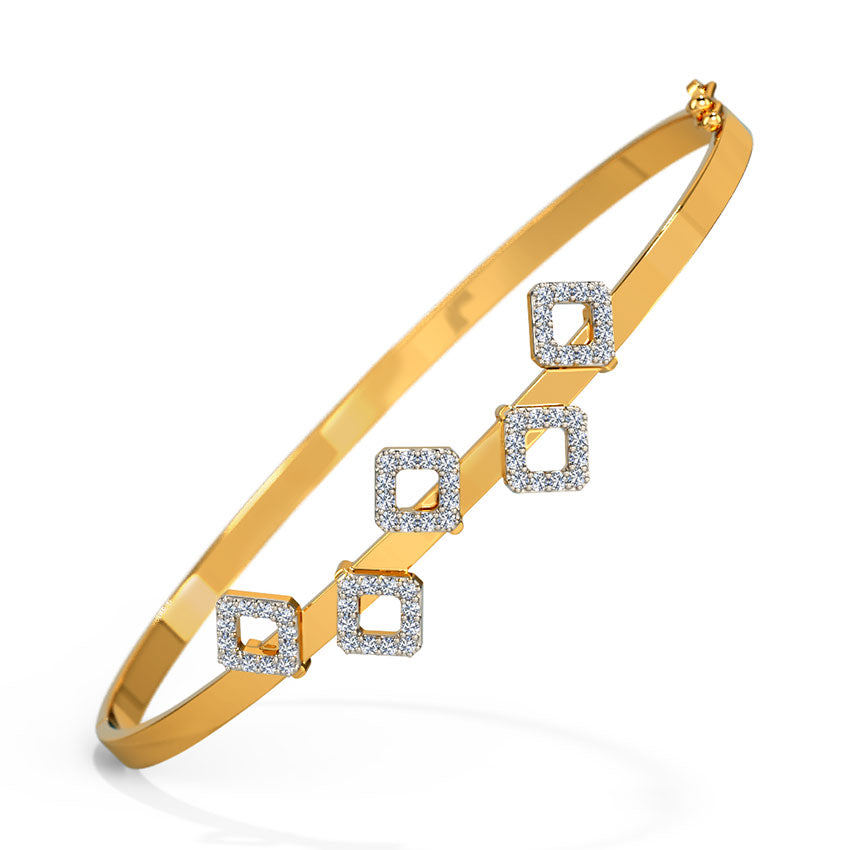 Suzan Block Diamond Bracelet