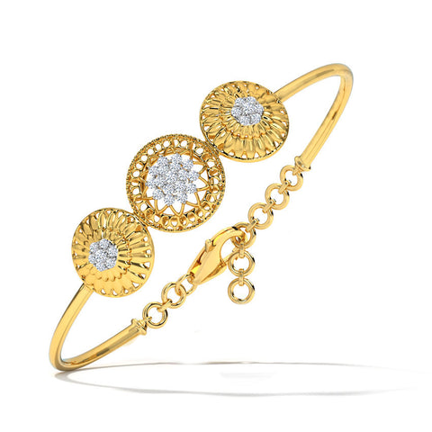 Dome Triad Diamond Bracelet