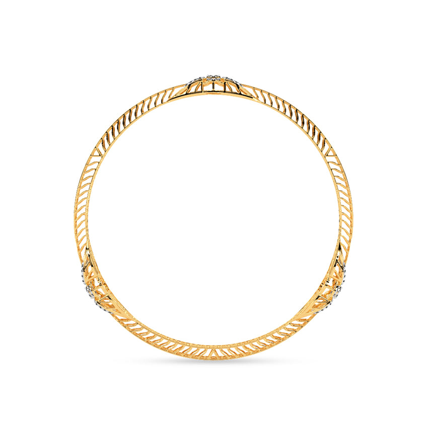 Radiant Weave Diamond Bangle