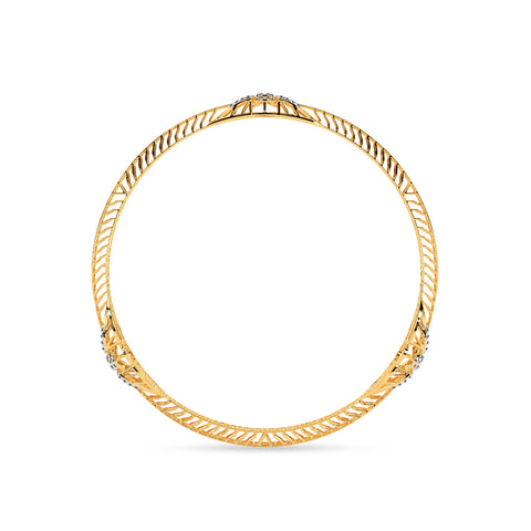 Radiant Weave Diamond Bangle