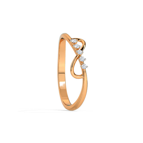 Gleaming Infinity Diamond Ring