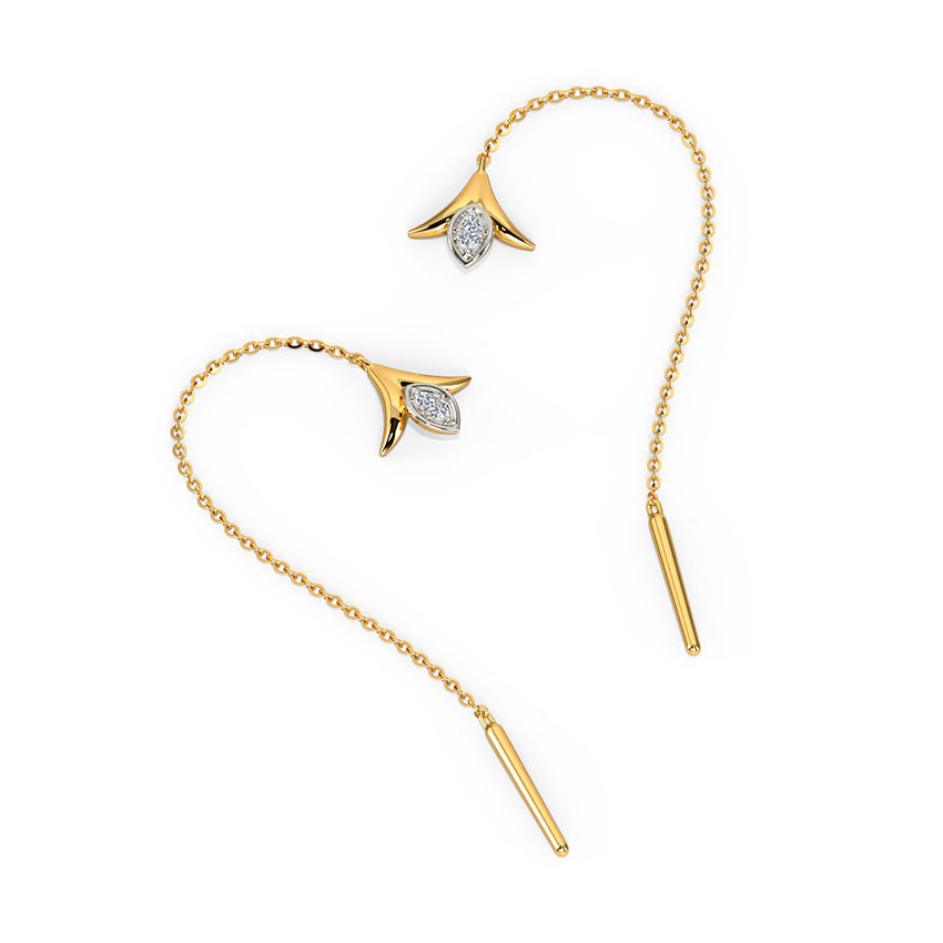 Scarlett Florid Diamond Sui Dhaga Earrings