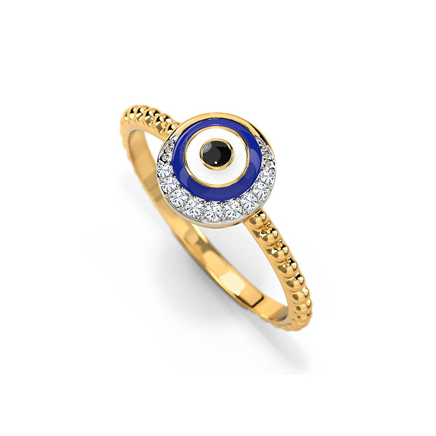 Aurora Evil Eye Diamond Ring