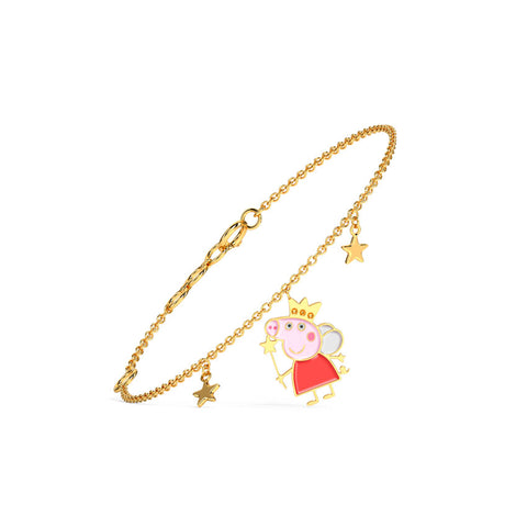 Peppa Fairy Kids' Gold Bracelet