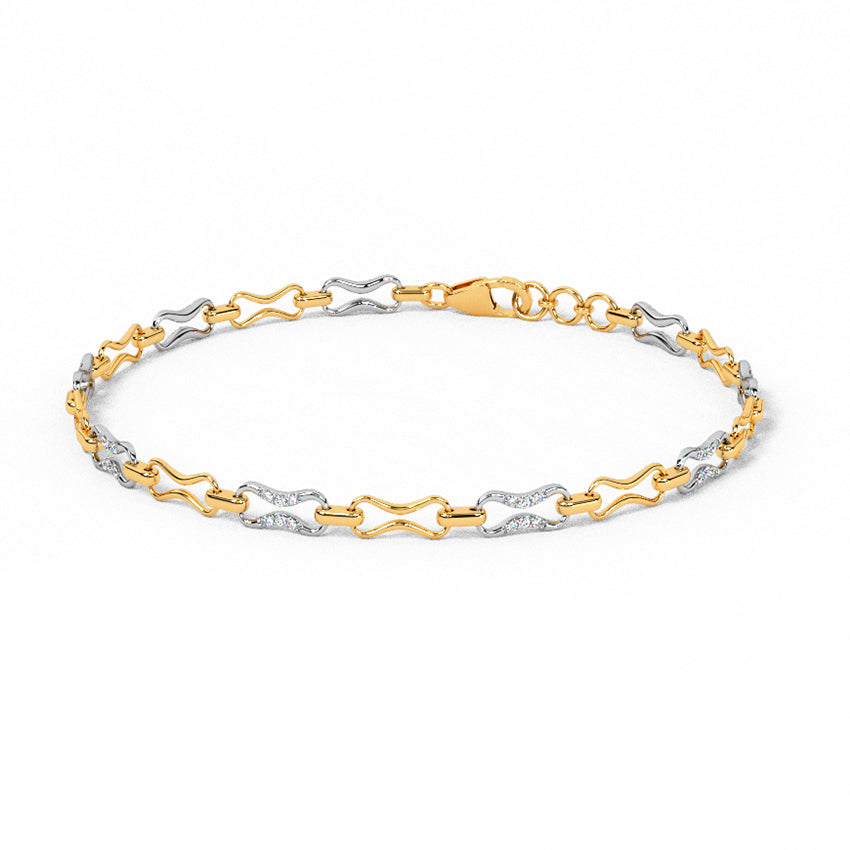 Lock and Lock Diamond Tennis Bracelet