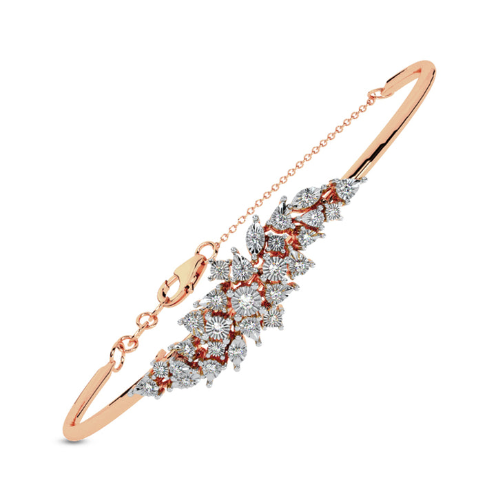 Glittering Eve Diamond Tube Bracelet