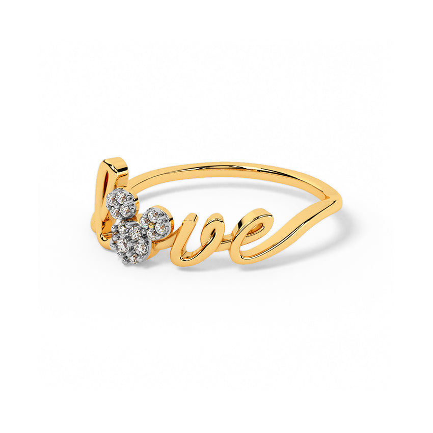 Mickey Mouse Love Diamond Ring