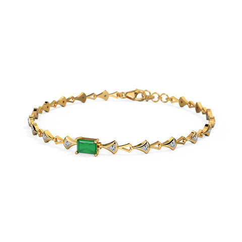 Shear Strikes Gemstone Chain Bracelet