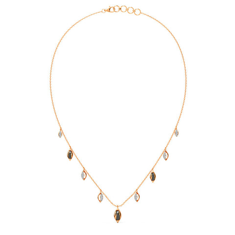 Hanging Buds Gemstone Necklace