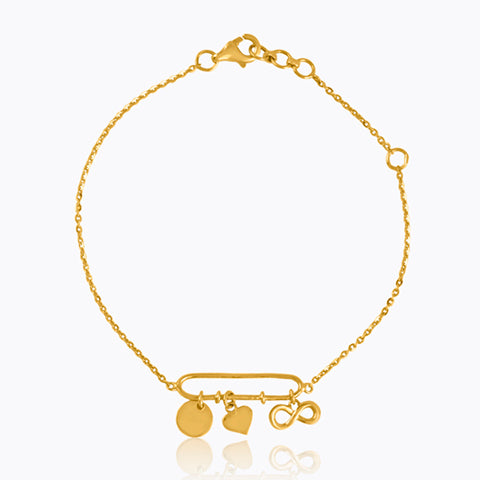 Charm 22KT Gold Bracelets