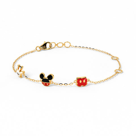 Mickey Mouse Face Shorts & Gloves Bracelet