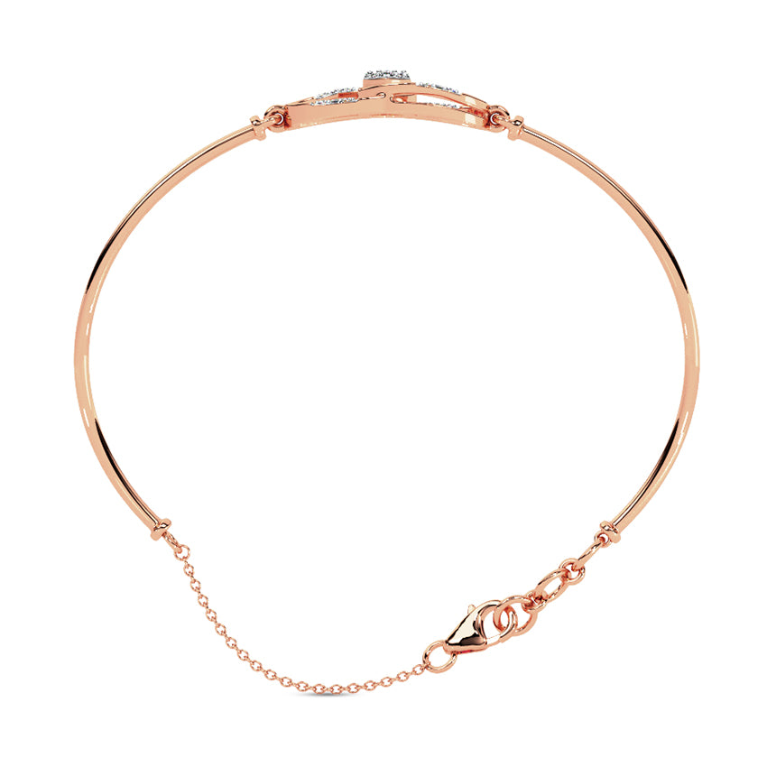 Luna Diamond Tube Bracelet