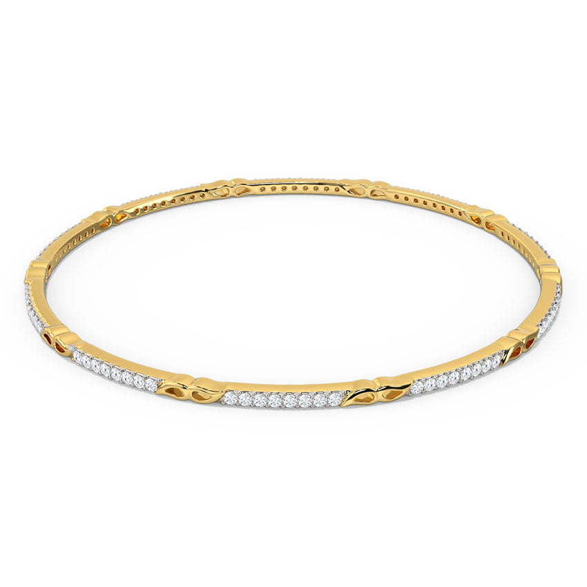 Kaira Paisley Mirror Diamond Bangle