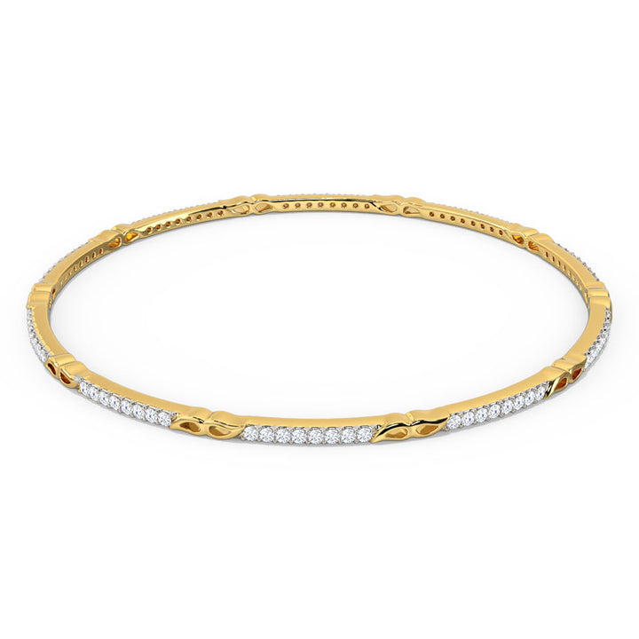 Kaira Paisley Mirror Diamond Bangle