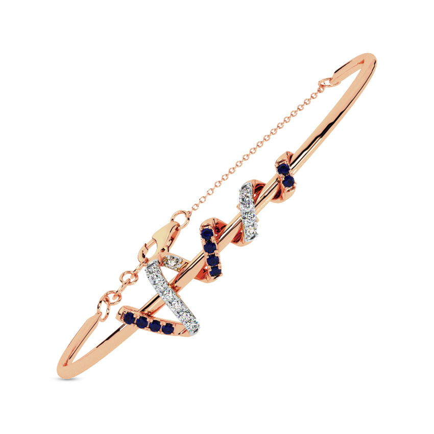 Opulent Aura Diamond Tube Bracelet