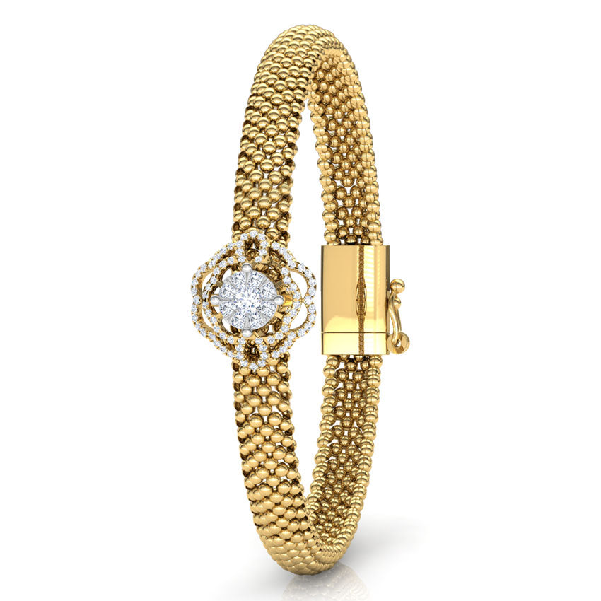 Granular Bloom Diamond Bracelet