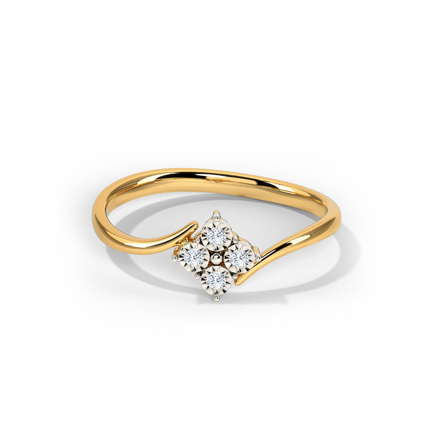 Quad Miracle Plate Diamond Ring
