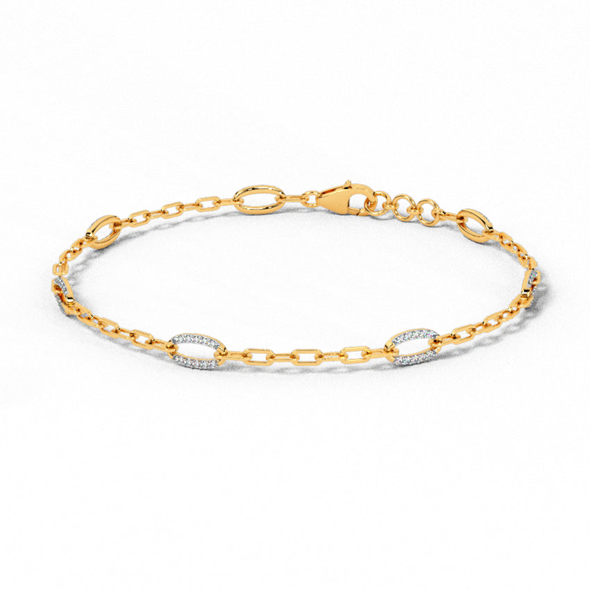 Oval Diamond Tennis Bracelet