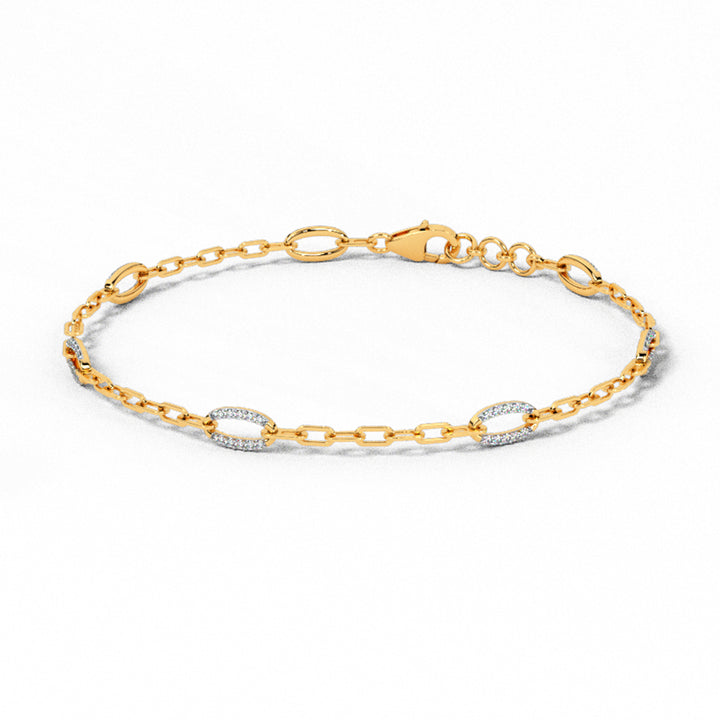 Oval Diamond Tennis Bracelet