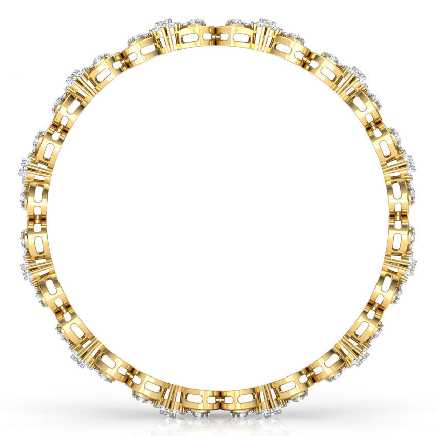 Mira Cluster Diamond Bangle