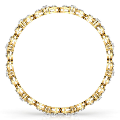Mira Cluster Diamond Bangle