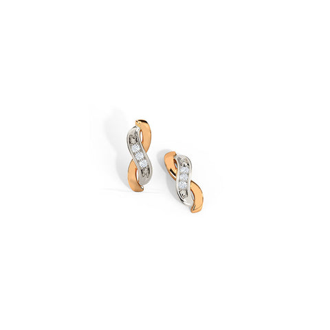 Dazzling Infinity Diamond Stud Earrings