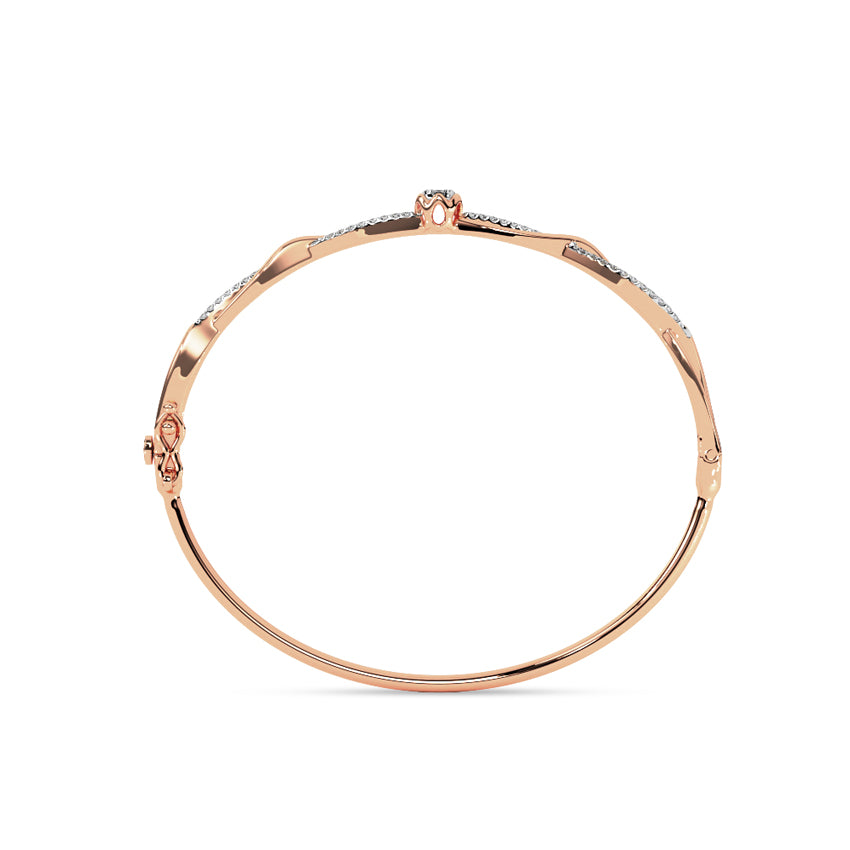 Dazzling Twist Diamond Bracelet