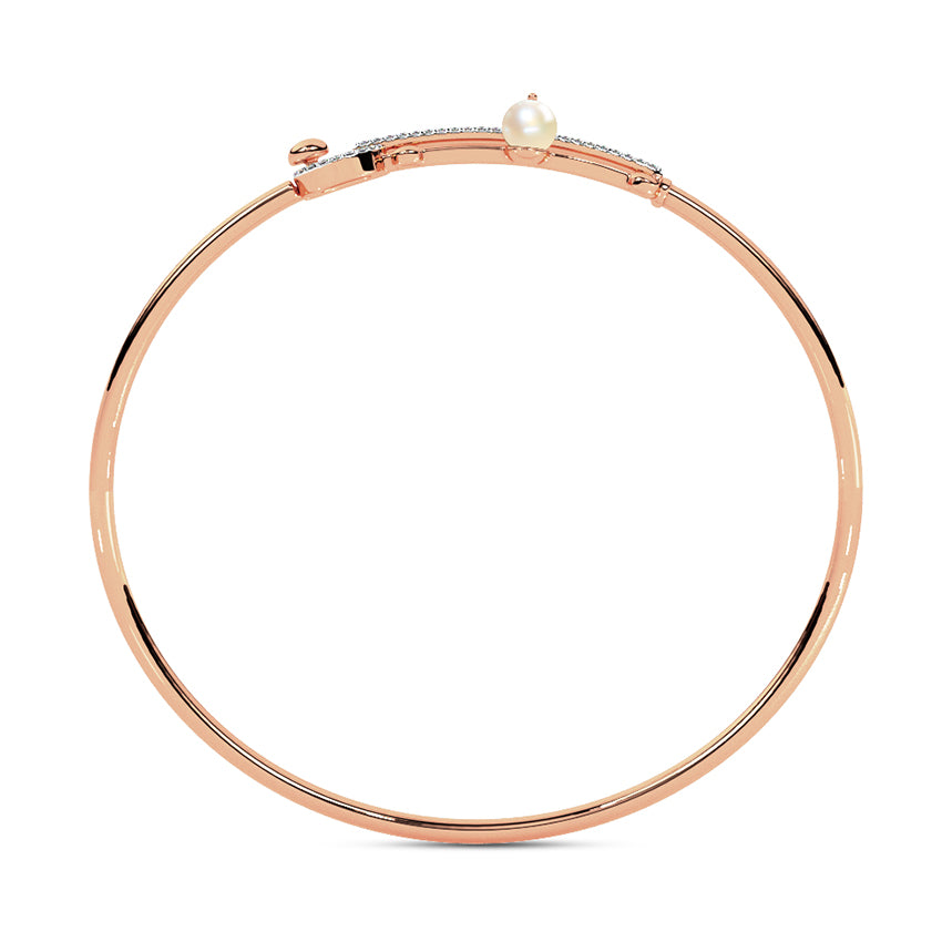 Lily Diamond Tube Bracelet