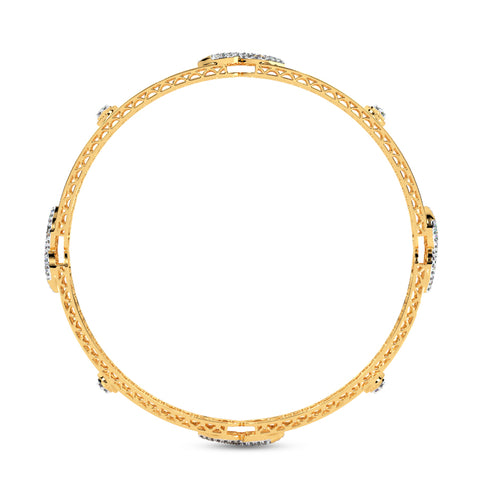 Shimmering Matrix Diamond Bangle