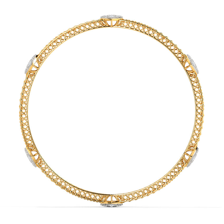 Glitter Mesh Diamond Bangle