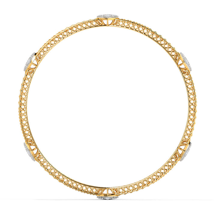 Glitter Mesh Diamond Bangle