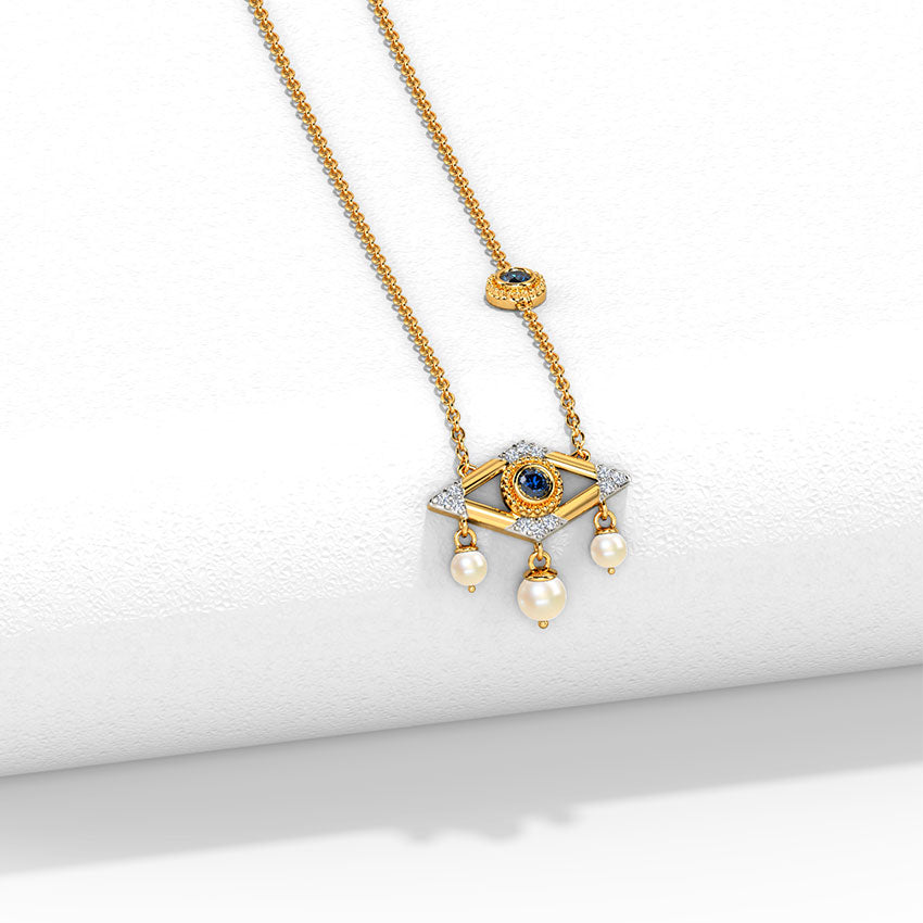 Desire Evil Eye Pearl Necklace