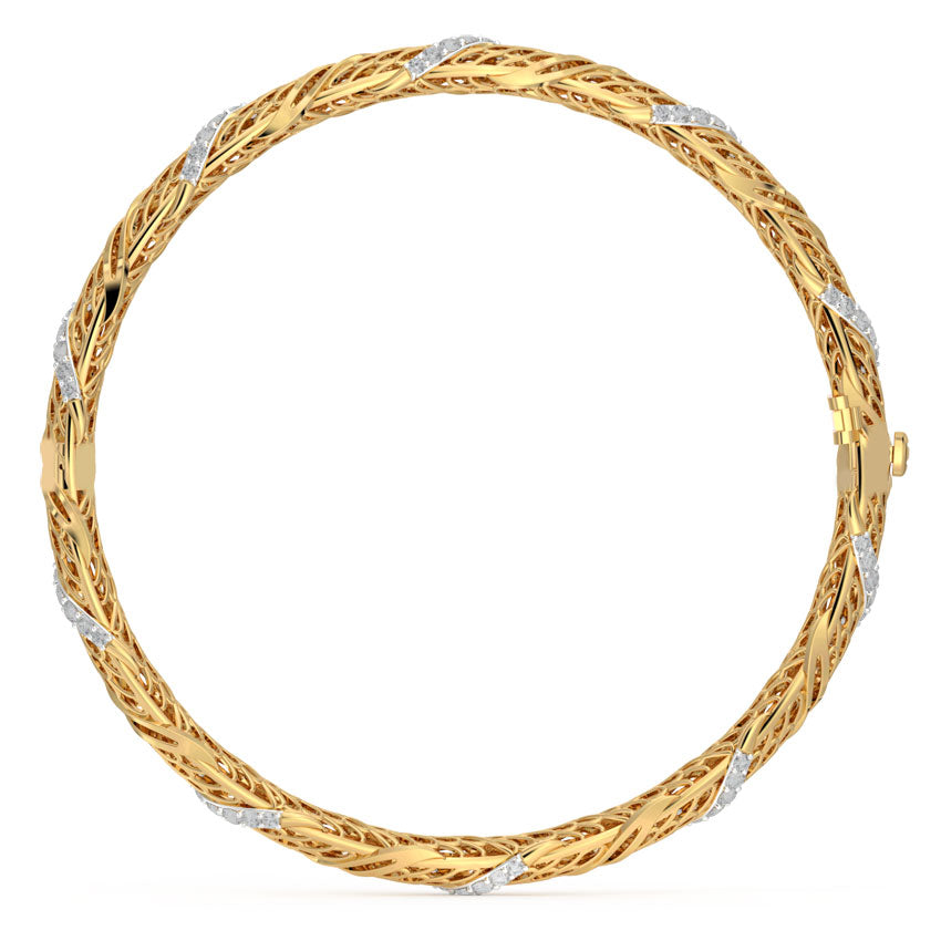 Twirl Diamond Bangle