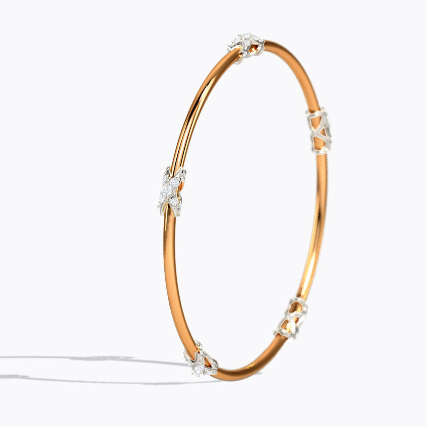 Enfold Infinity Diamond Bangle
