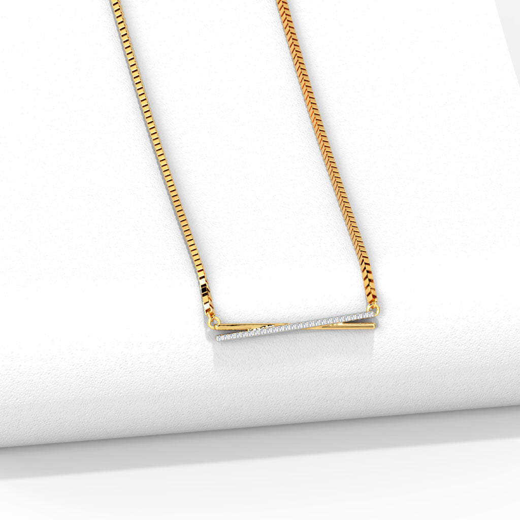 Amore Bar Diamond Necklace