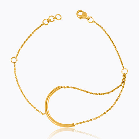 Half Moon 22KT Gold Bracelets