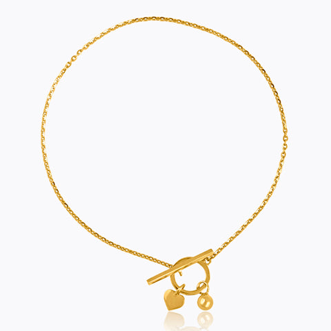 Toggle 22KT Gold Delicate Bracelet
