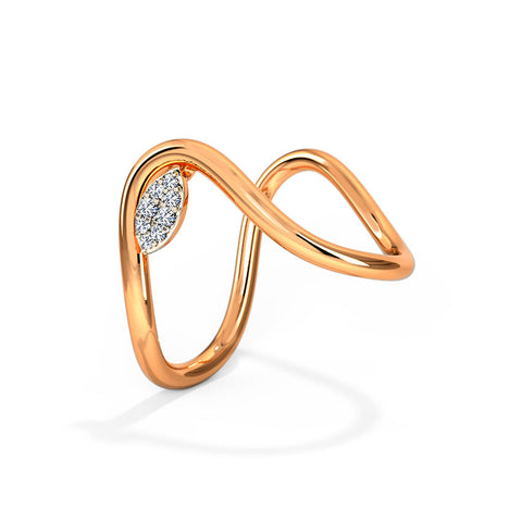 Flowery Diamond Vanki Ring