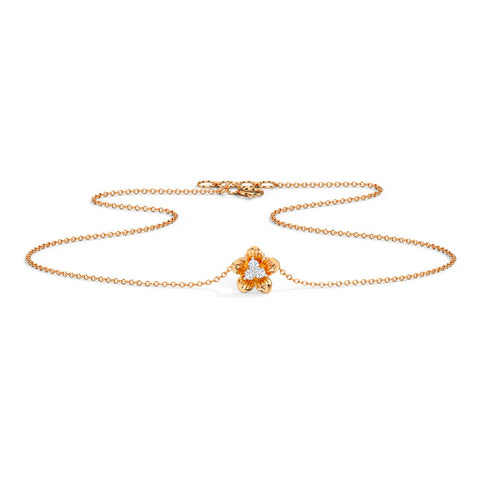 Cherry Bloom Diamond Necklace