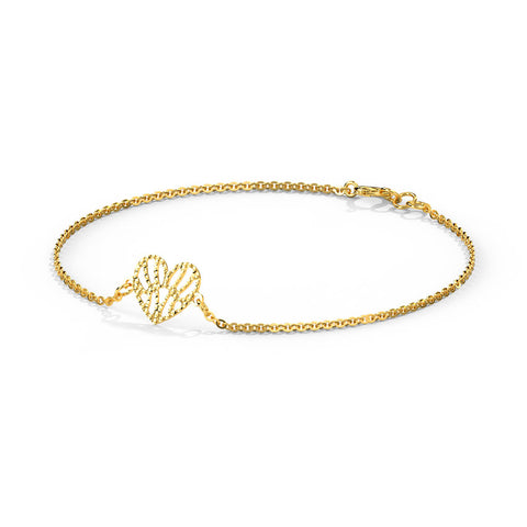 Dreamer Heart Gold Bracelet