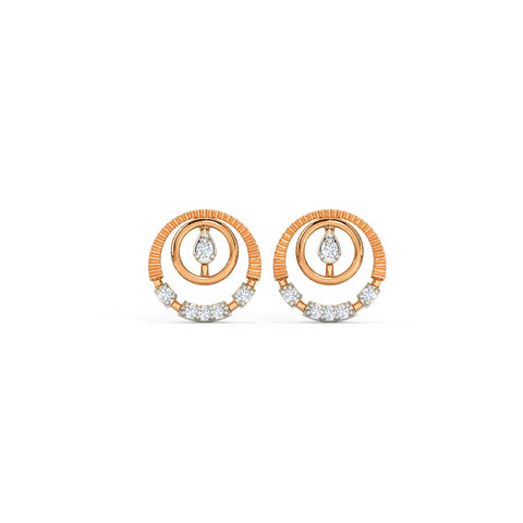 Elegant Diamond Stud Earrings