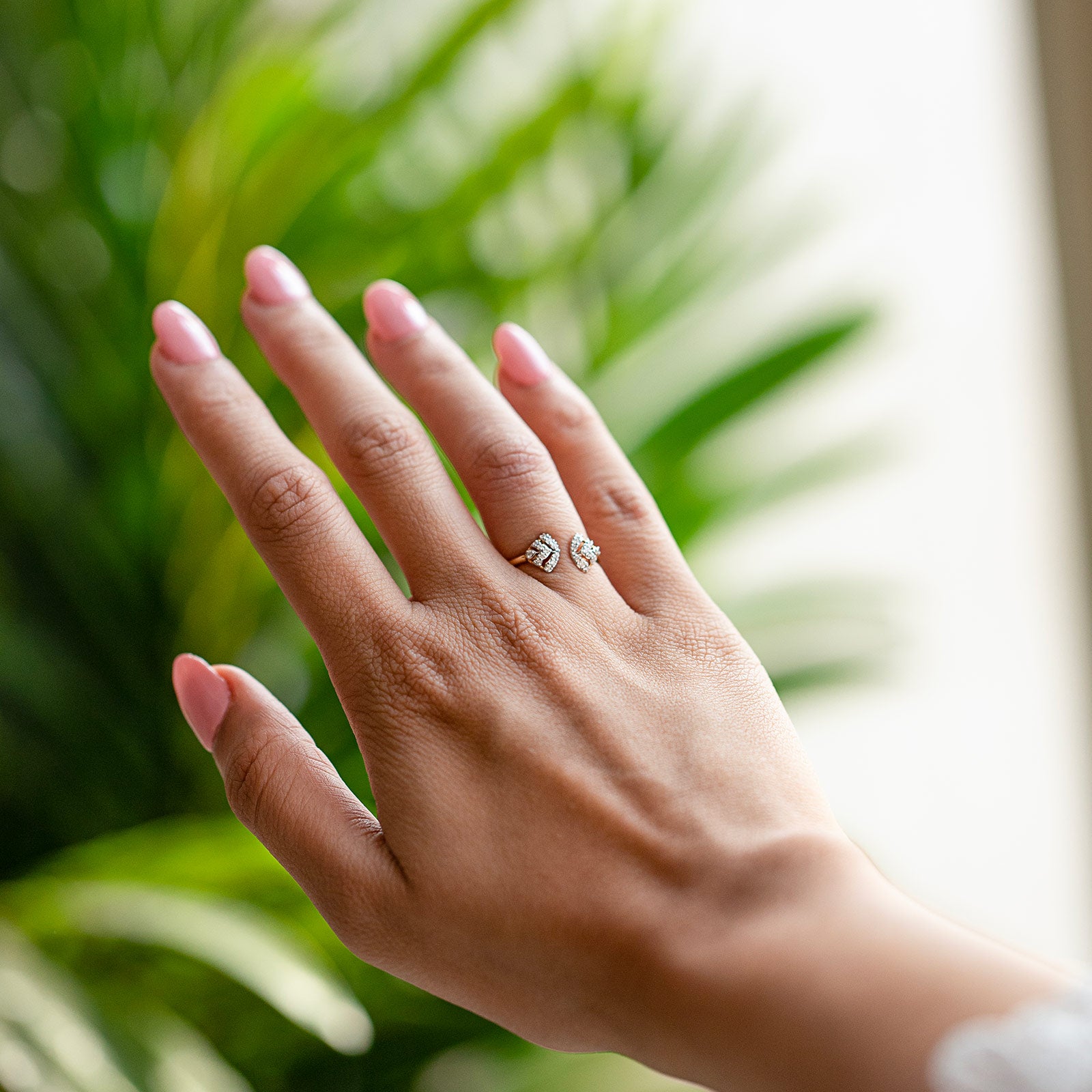 Duo Flare Diamond Ring