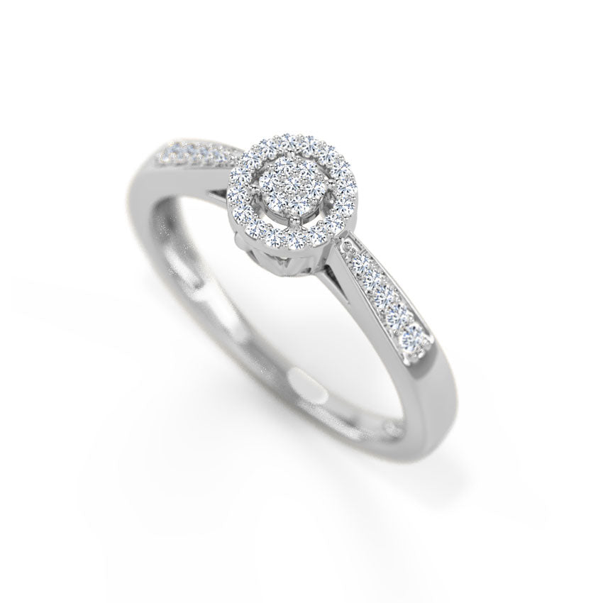 Isabella Halo Diamond Ring