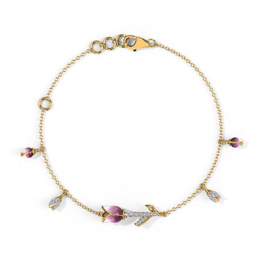 Wisteria Tulip Diamond Bracelet