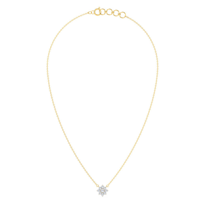 Allure Cluster Diamond Necklace