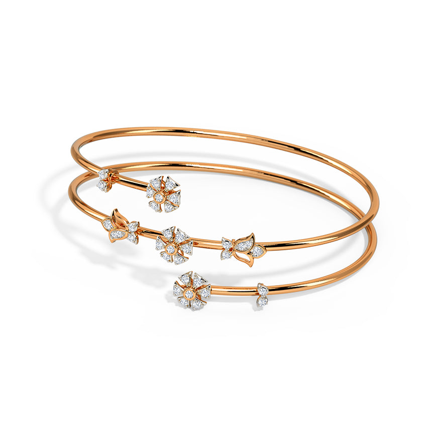 Belleza Spiral Diamond Bracelet